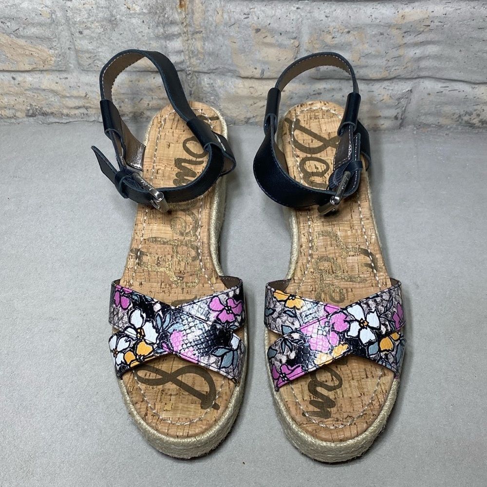NIB MSRP $130 Sam Edelman Destin Espadrille Wedge Sandal Women's Size 8 - Picture 2 of 7